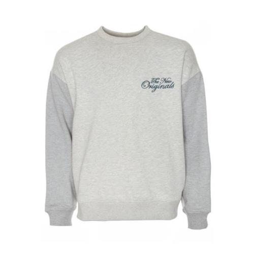 Crewneck Sweatshirt met Logo Borduursel The New Originals , Gray , Her...