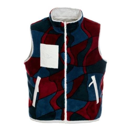 Omkeerbare windvest met polarfleece by Parra , Multicolor , Heren