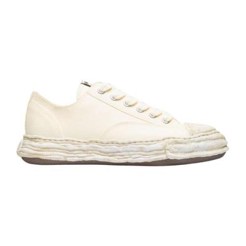 Canvas Distressed Sole Sneakers Mihara Yasuhiro , Beige , Heren