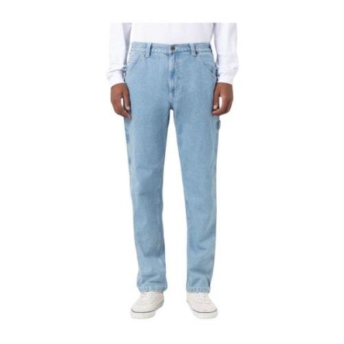 Straight Jeans Dickies , Blue , Heren