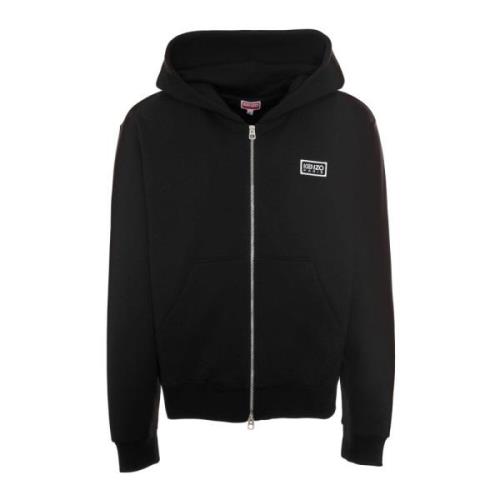 Bicolor Hoodie Streetwear Stijl Kenzo , Black , Heren