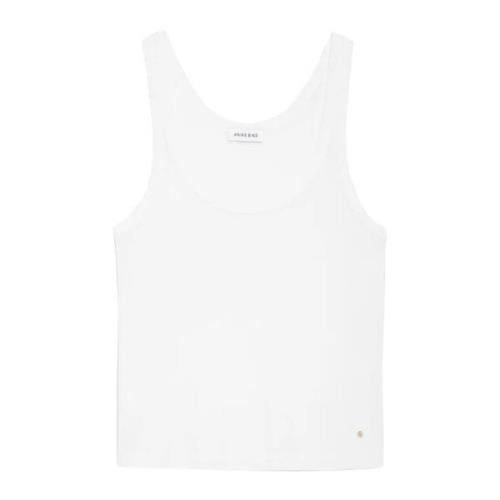 Off White Tank Top Brine Model Anine Bing , White , Dames