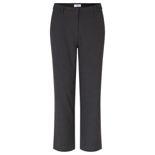 Donkergrijze High Waisted Broek Envii , Gray , Dames