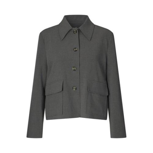 Yoshi Blazer Jas Melange mbyM , Gray , Dames