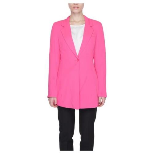 Fuchsia Geknoopte Blazer voor Vrouwen Vero Moda , Pink , Dames