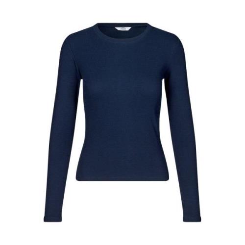 Navy Longsleeve Tee Envii , Blue , Dames