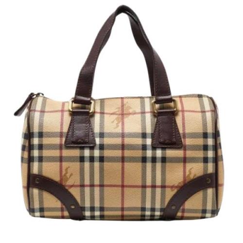 Pre-owned Fabric handbags Burberry Vintage , Brown , Dames