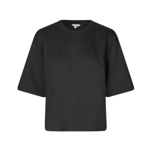 Emrys Zwart T-Shirt Oversized Boxy mbyM , Black , Dames