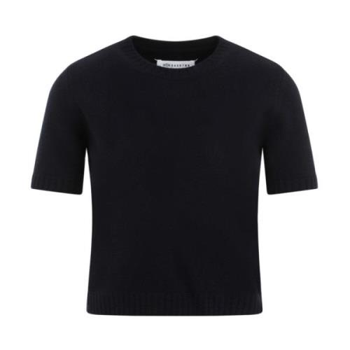 Navy Crewneck Sweater Maison Margiela , Blue , Dames