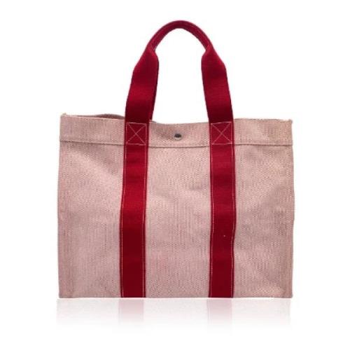 Pre-owned Canvas totes Hermès Vintage , Pink , Dames