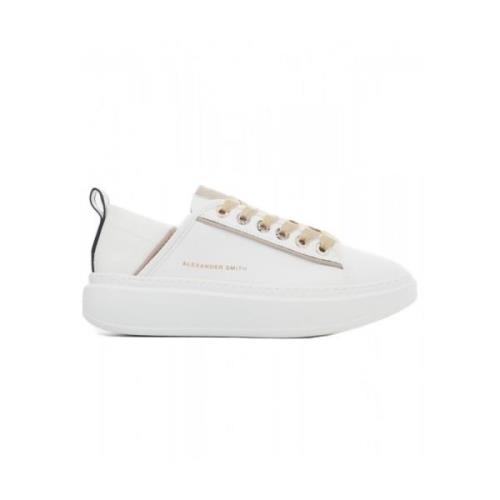 Glitterige Lage Sneakers Wembley Wit Alexander Smith , White , Dames