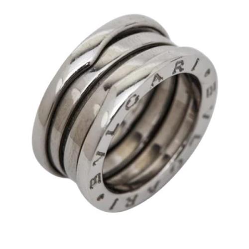 Pre-owned White Gold rings Bvlgari Vintage , Gray , Dames