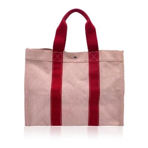 Pre-owned Canvas totes Hermès Vintage , Red , Dames