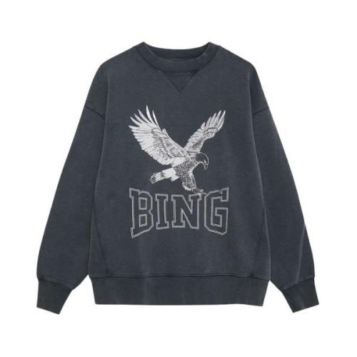 Retro Eagle Sweatshirt Anine Bing , Black , Dames