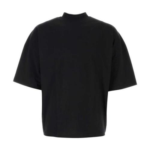 Klassiek Zwart Katoenen T-shirt Jil Sander , Black , Heren