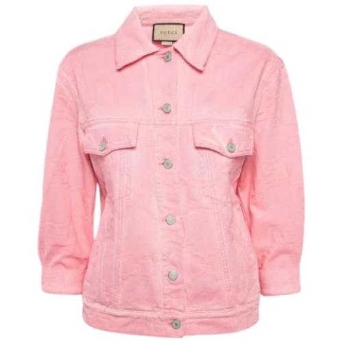 Pre-owned Denim outerwear Gucci Vintage , Pink , Dames