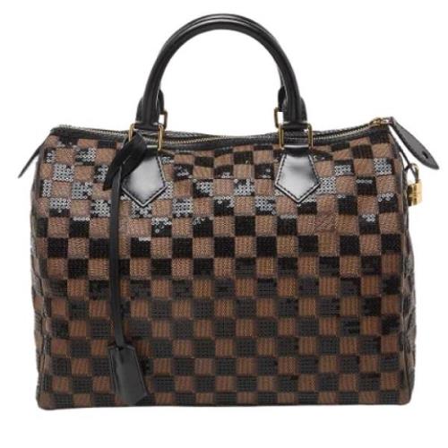 Pre-owned Canvas louis-vuitton-bags Louis Vuitton Vintage , Brown , Da...