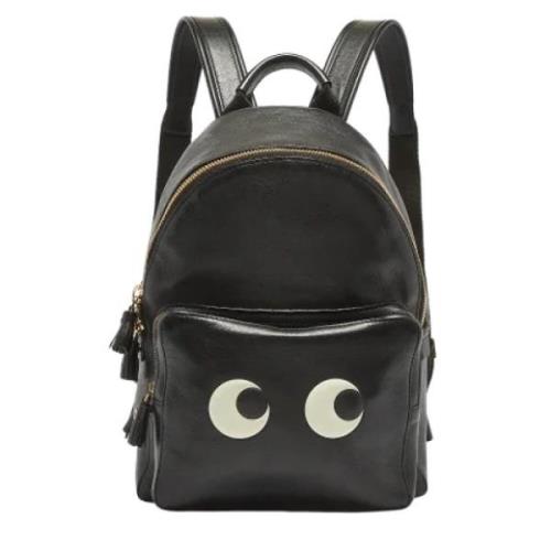 Pre-owned Leather backpacks Anya Hindmarch Pre-owned , Black , Dames