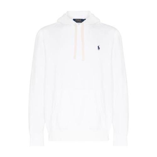 Witte Katoenen Hoodie Sweater Ralph Lauren , White , Heren