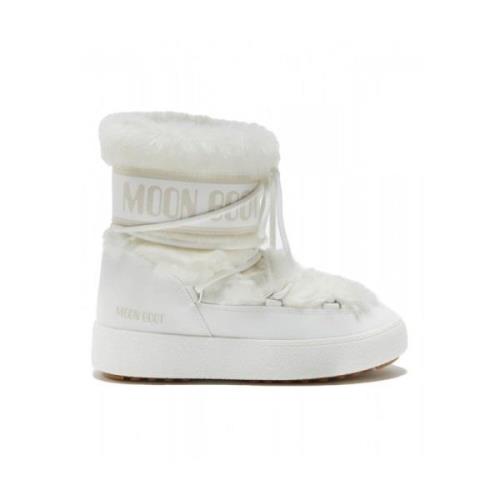 Ltrack Tube Faux FUR Lage Laars Moon Boot , White , Dames