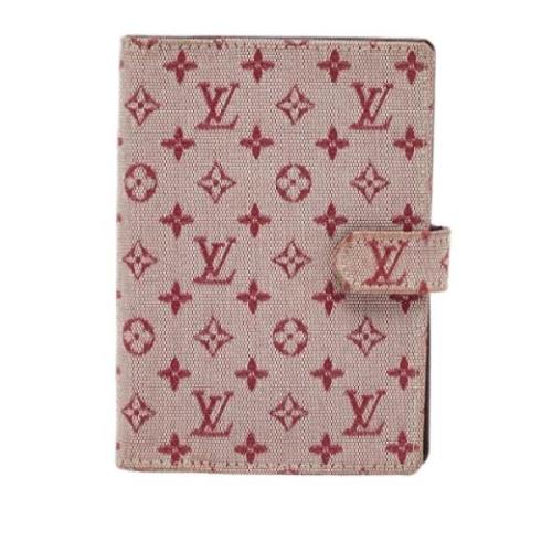 Pre-owned Canvas home-office Louis Vuitton Vintage , Red , Dames