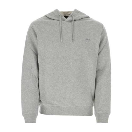 Stijlvolle Grijze Katoenen Sweatshirt A.p.c. , Gray , Heren