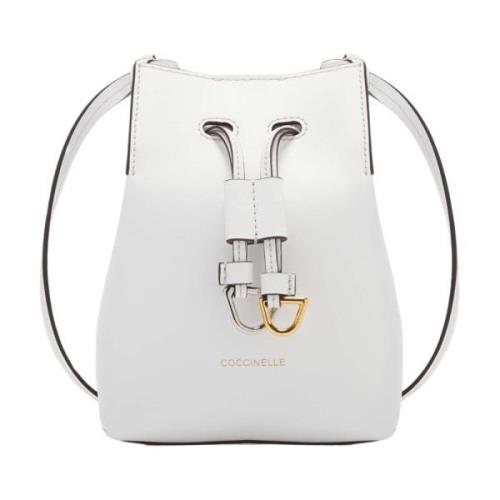 Roundabout Cowhide Cross Body Tas Coccinelle , White , Dames