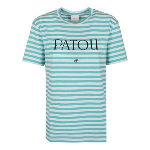 Groen Gestreept T-shirt Patou , Green , Dames
