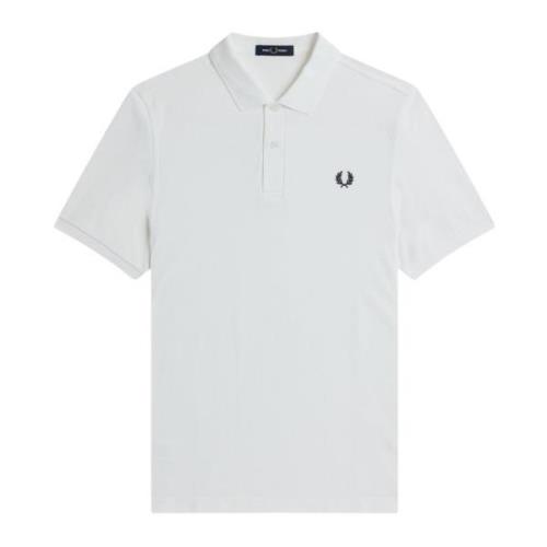 Klassieke Polo Shirt met Borduurwerk Fred Perry , White , Heren