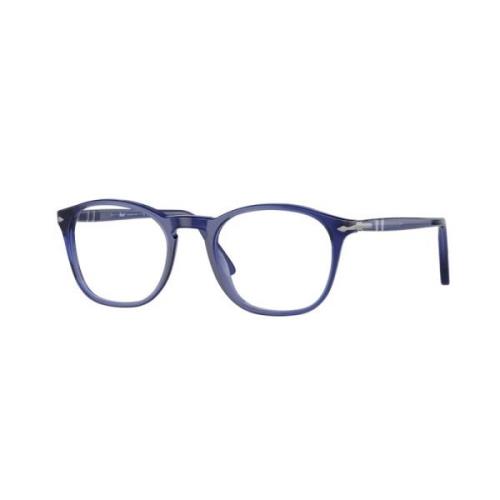 Stijlvolle hoogwaardige acetaatbrillen Persol , Blue , Unisex