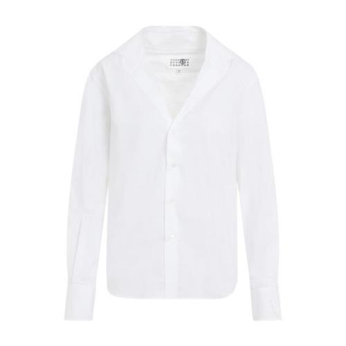 Witte Shirt Klassieke Stijl MM6 Maison Margiela , White , Dames