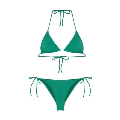 Groene driehoekige bikiniset F**k , Green , Dames