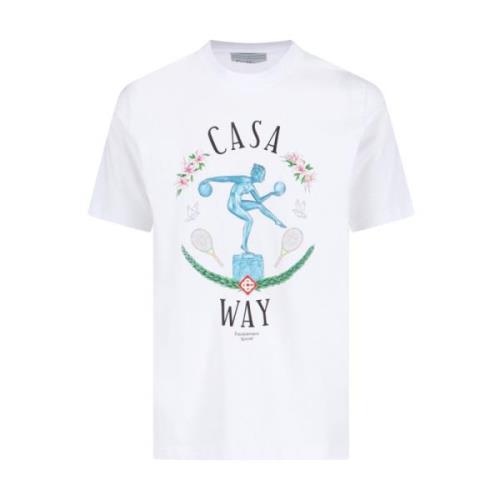 Witte T-shirts en Polos Casablanca , White , Heren