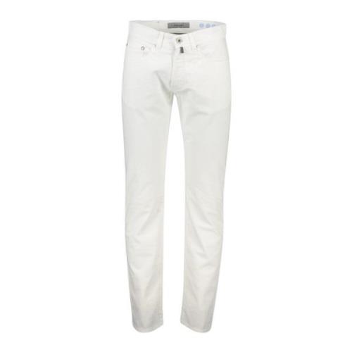 Witte Zomer 5-Pocket Jeans Pierre Cardin , White , Heren