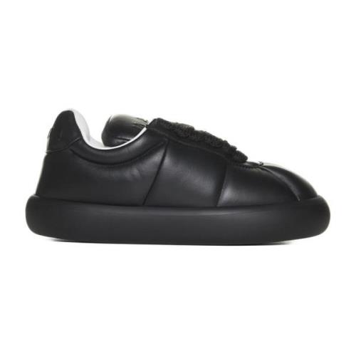 Zwarte Gewatteerde Veterschoenen Marni , Black , Heren