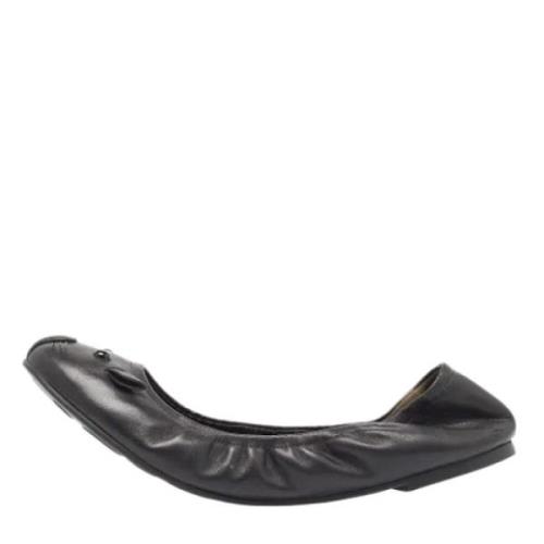 Pre-owned Leather flats Marc Jacobs Pre-owned , Black , Dames