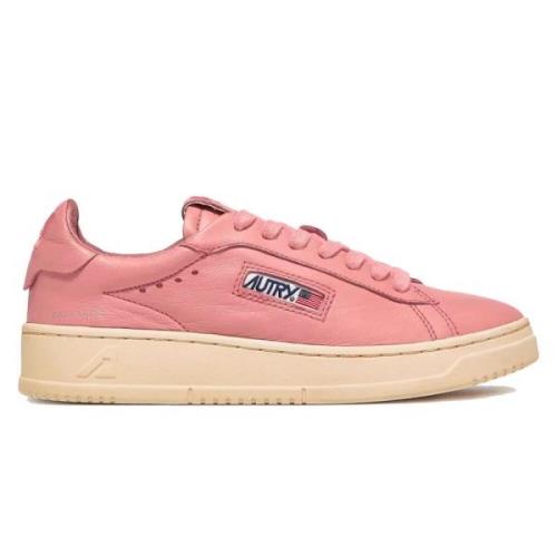 Vintage Leren Sneakers Autry , Pink , Dames