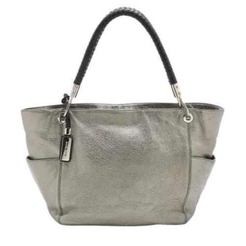 Pre-owned Leather totes Michael Kors Pre-owned , Gray , Dames