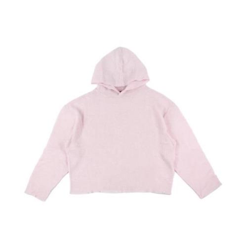 Gebreide Hoodie in Lichtroze 424 , Pink , Heren