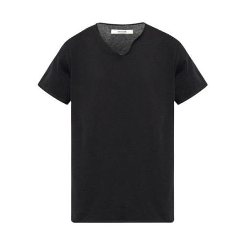 ‘Monastir’ katoenen T-shirt Zadig & Voltaire , Black , Heren