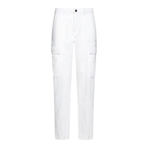 Natuurlijke Denim Jeans Kaos , White , Dames