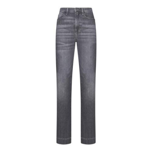 Moderne Dojo Flared Jeans Grijs 7 For All Mankind , Gray , Dames