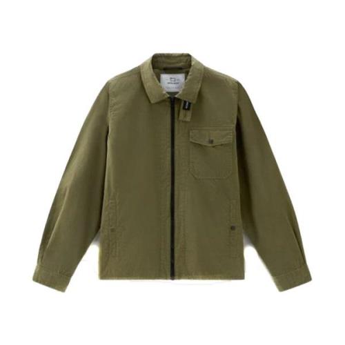 Groene Licht Jack Herenmode Woolrich , Green , Heren