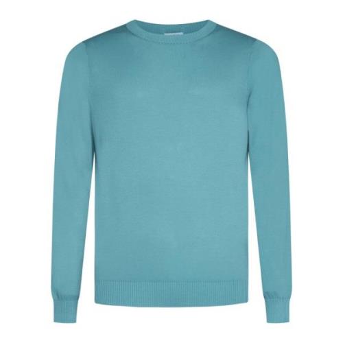 Blauw Katoen Gebreide Crew Neck Sweater Malo , Blue , Heren