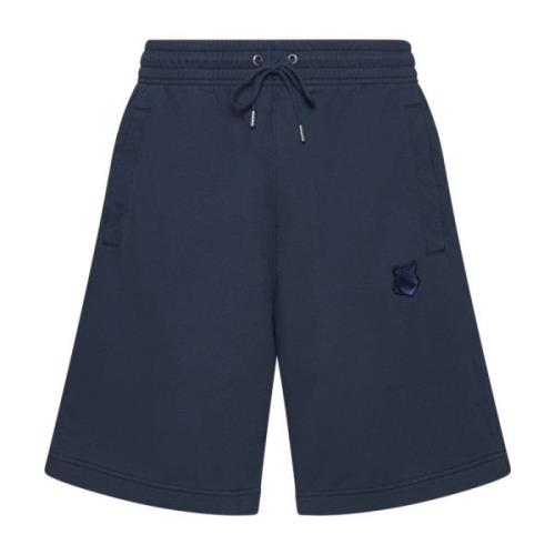 Stijlvolle Shorts voor Mannen Maison Kitsuné , Blue , Heren