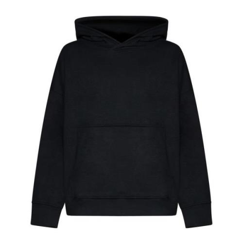 Zwarte Katoenen Jersey Hoodie Sweater A Paper Kid , Black , Heren