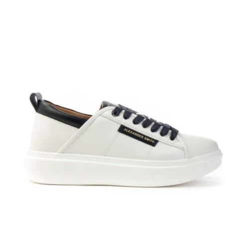 Wembley White/Blue Sneaker Alexander Smith , White , Heren