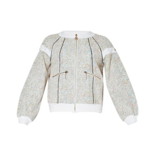 Ivory Sophisticated Jacket Liu Jo , Multicolor , Dames