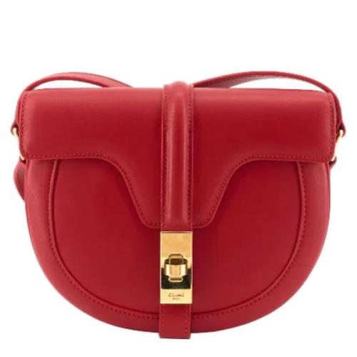 Pre-owned Leather celine-bags Celine Vintage , Red , Dames