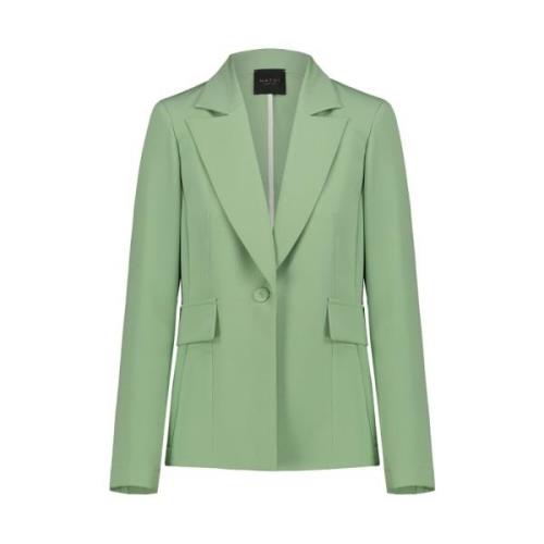 Elegante Groene Jas Nathi Luxury , Green , Dames